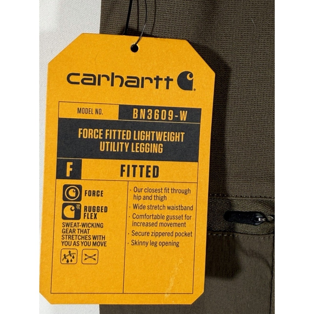 NEW Carhartt Force Women's Utility Leggings Tarmac Fitted Size M BN3609-W - Picture 4 of 16